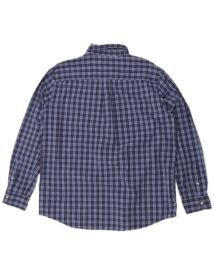 Chaps Camisa de franela para hombre XL Algodón a cuadros azules
