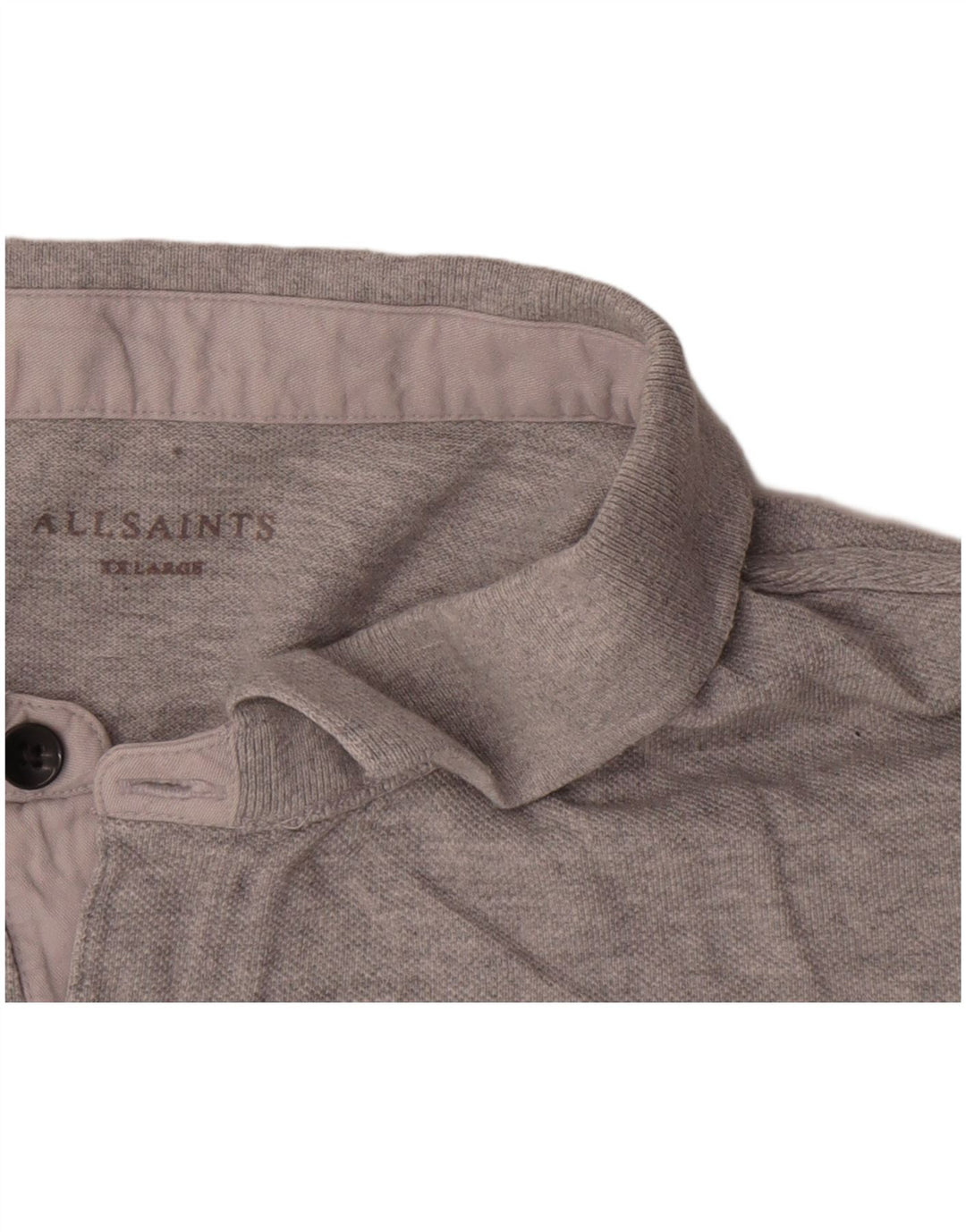 All Saints Polo Hombre 2XL Algodón Gris