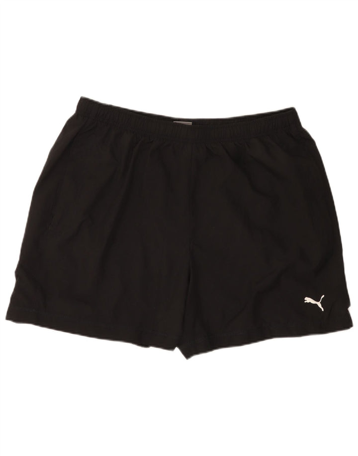 Puma Pantalones cortos deportivos para hombre XL Poliéster negro