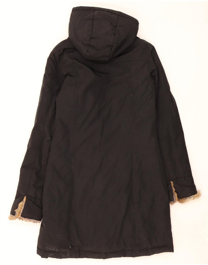 Woolrich Abrigo acolchado con capucha para hombre UK 36 Small Algodón negro