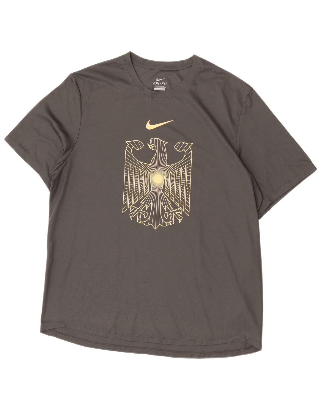 Camiseta Nike Dri Fit Graphic para hombre, talla grande, poliéster gris