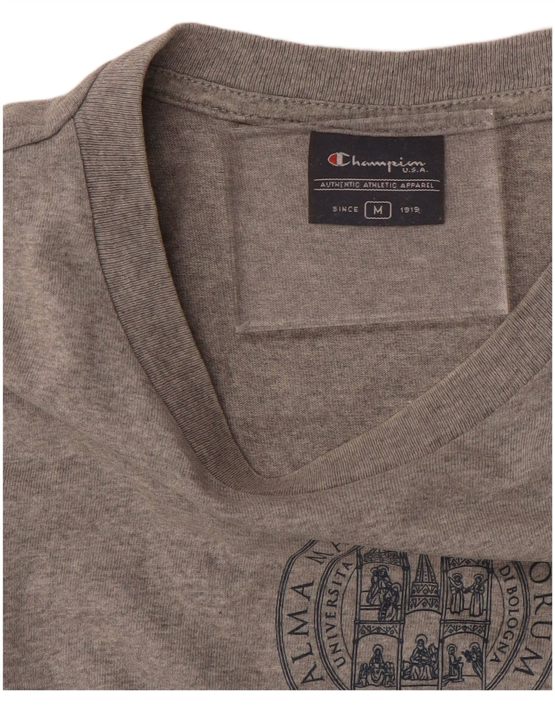 CHAMPION Camiseta gráfica para hombre Top gris medio