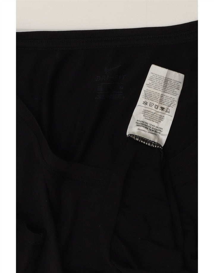 Nike Dri Fit Camiseta para Mujer UK 40 XL Poliéster Negro