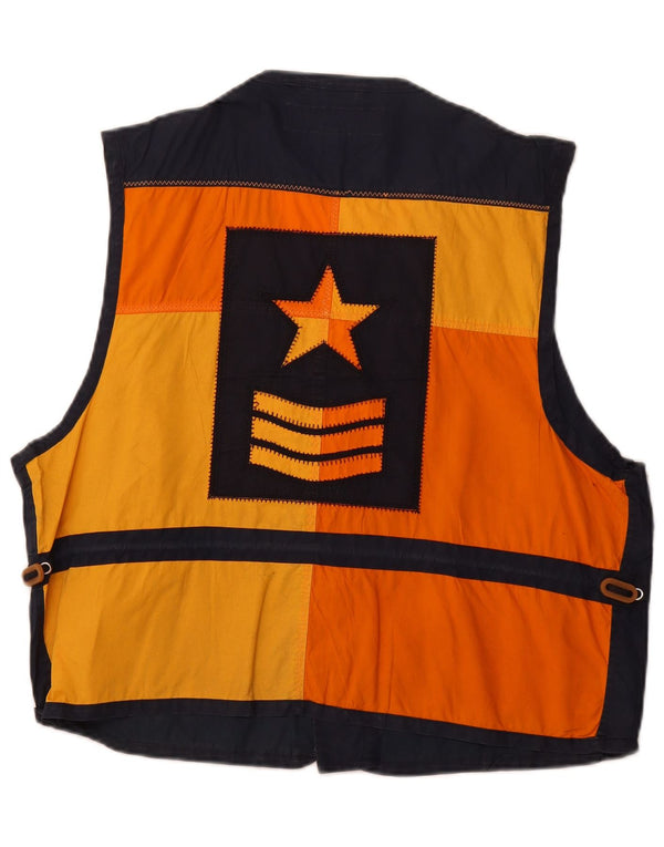 OCEAN STAR Chaleco utilitario gráfico para hombre IT 50 Large Azul marino Colorblock