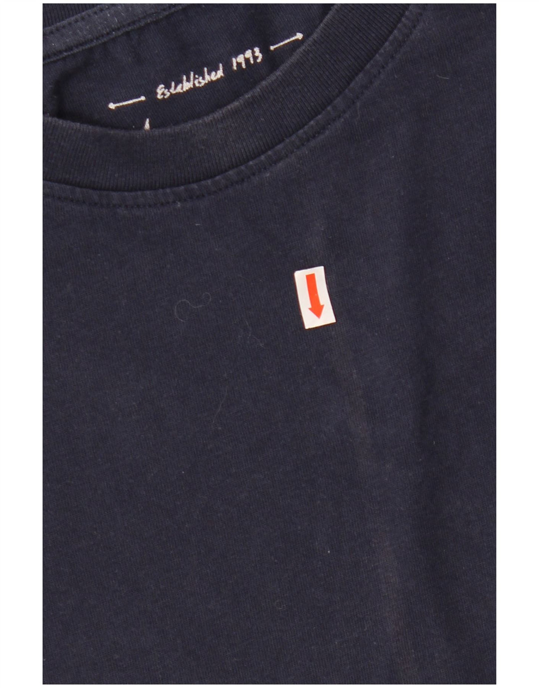 WEIRD FISH Camiseta gráfica para hombre Top 2XL Algodón azul marino