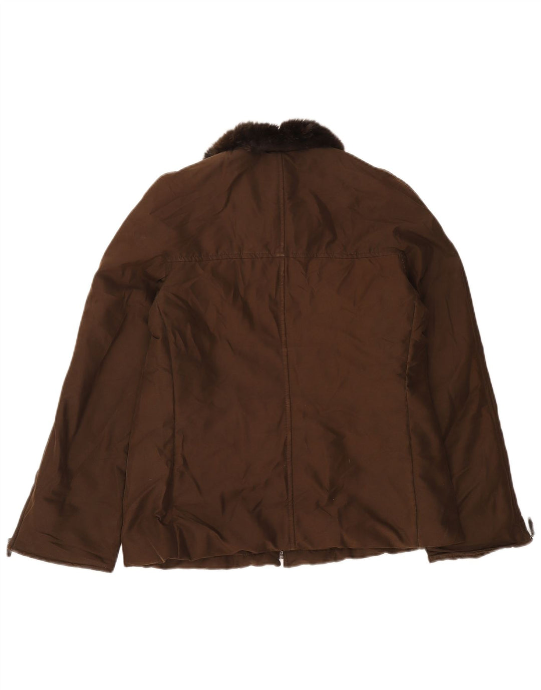 Marella Chaqueta Bomber para Mujer UK 42 Poliéster Marrón Medio