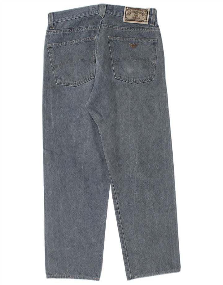 Vaqueros Armani Hombre Rectos W33 L27 Algodón Azul
