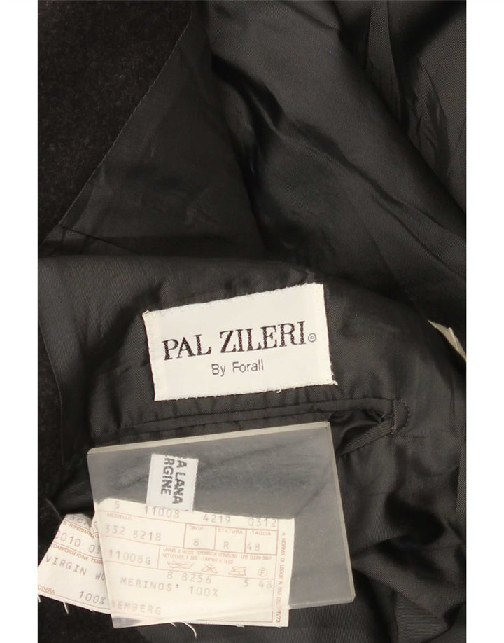 Chaqueta tipo blazer de 2 botones para hombre Pal Zileri IT 48 Lana virgen gris medio