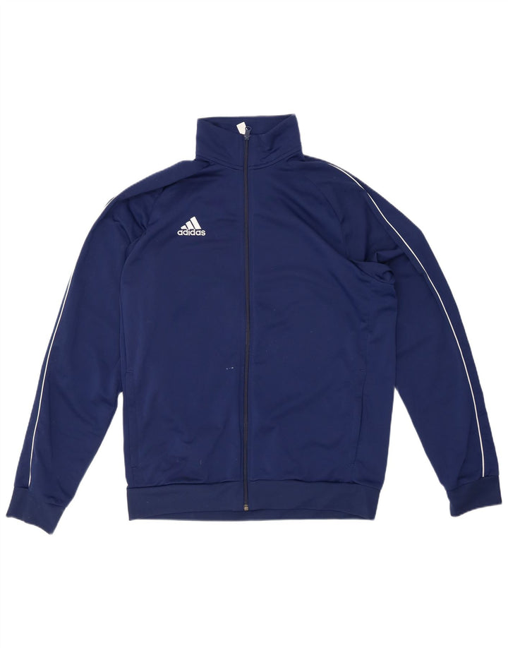 ADIDAS Chaqueta de chándal para hombre, talla grande, azul marino