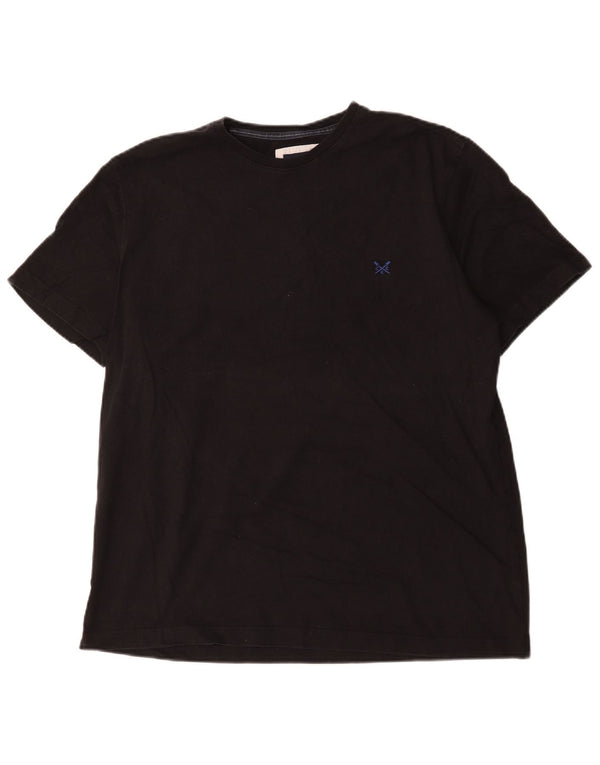 Crew Clothing Camiseta para hombre Top XL Algodón negro