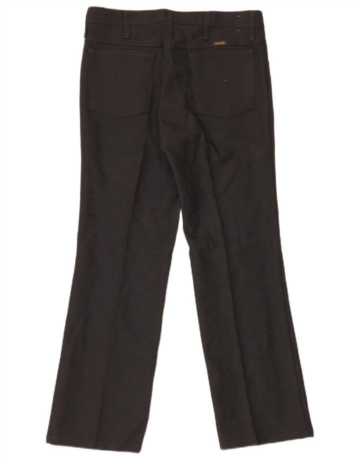 Wrangler Pantalones Casuales Rectos Para Hombre W33 L29 Poliéster Negro