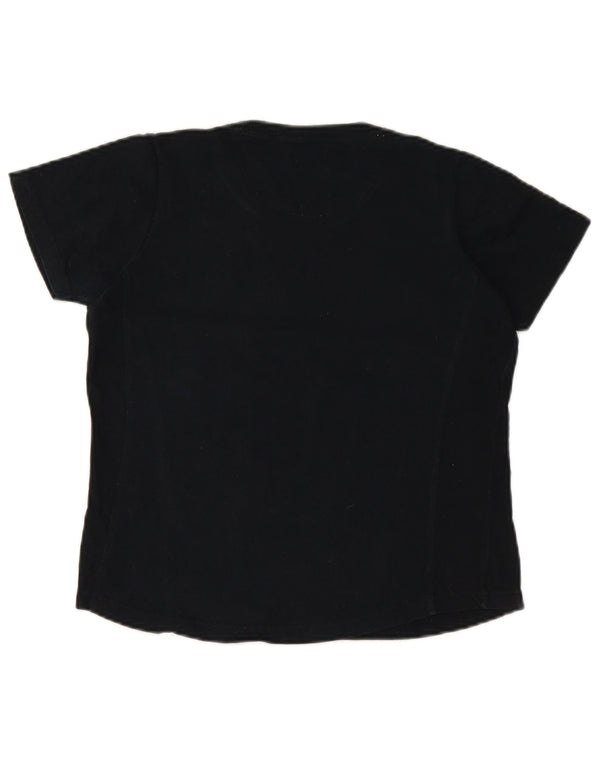 CHAMPION Camiseta para mujer Top UK 10 Small Azul marino Algodón