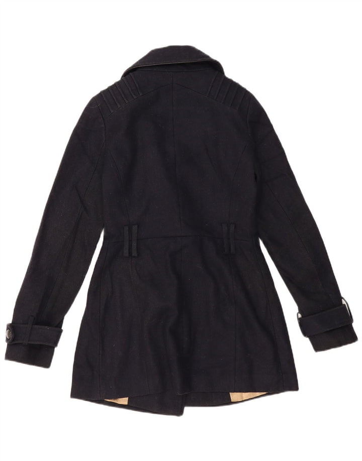 TOPSHOP Chaquetón para Mujer UK 6 XS Lana Azul Marino