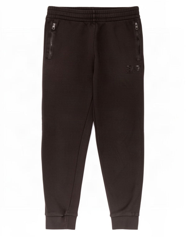 Emporio Armani Mens Tracksuit Trousers Joggers Medium Black Cotton