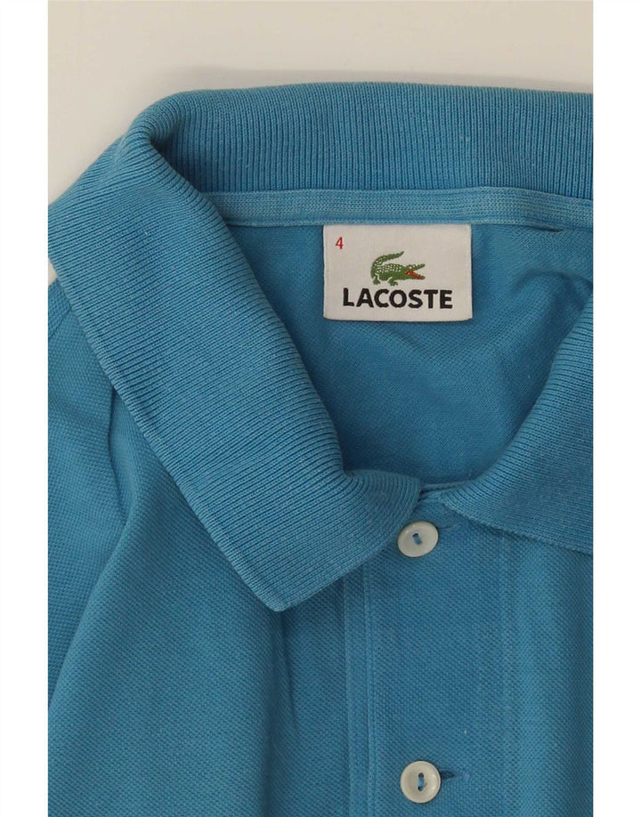 Polo Lacoste para hombre talla 4 azul mediano