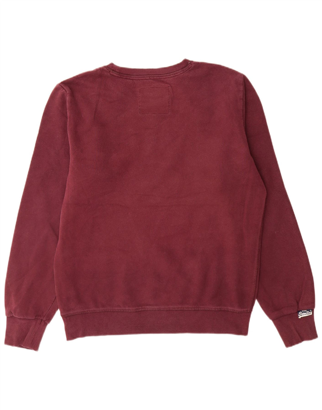 Superdry Sudadera con gráfico gráfico tipo jersey de algodón granate grande para hombre