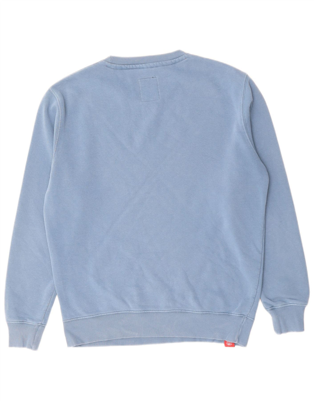 Alpha Industries Hombre Sudadera Gráfica Jumper Algodón Azul Medio