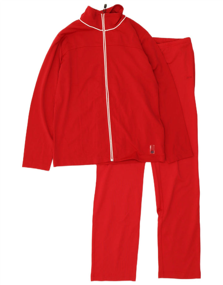 Arena Chándal completo para hombre UK 44 Poliéster rojo mediano