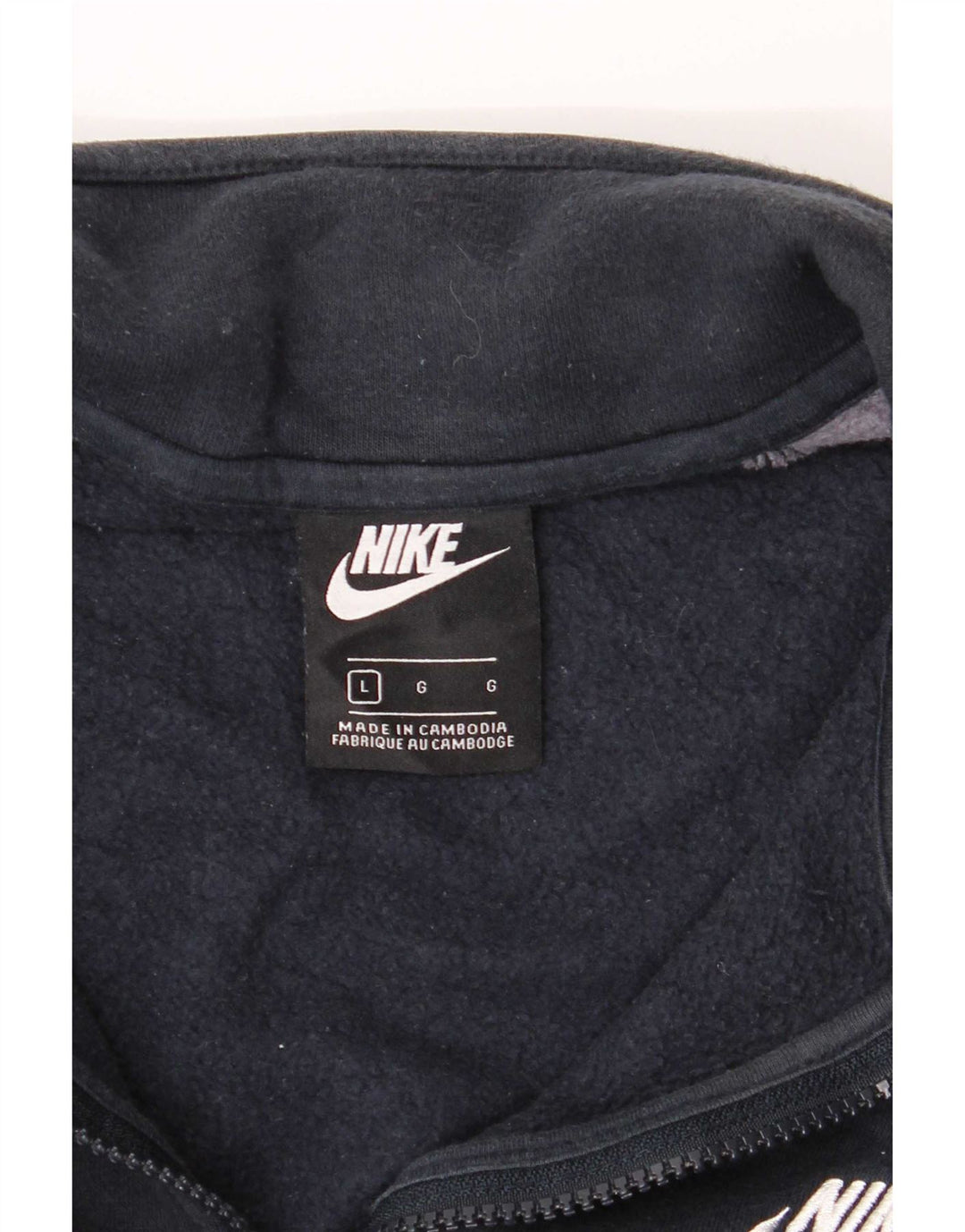 Nike - Chaqueta de chándal para hombre, talla grande, color azul marino, algodón