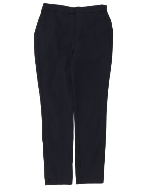 Zara Mujer Pantalones Chinos Slim Small W26 L26 Azul Marino