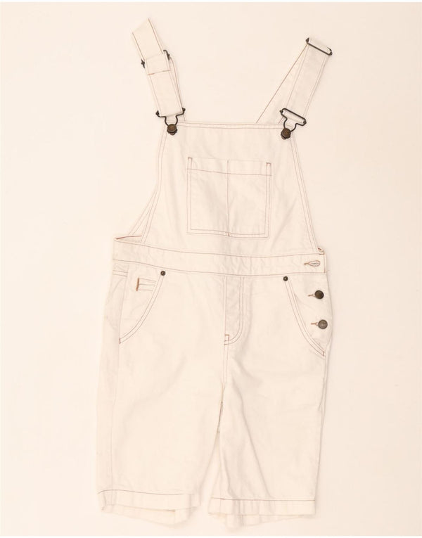White Stuff Pantalones cortos tipo peto para mujer UK 8 Small W30 Algodón blanco