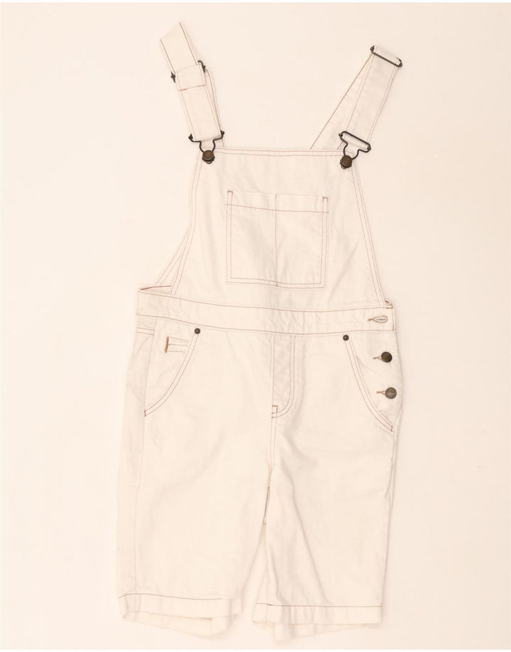 White Stuff Pantalones cortos tipo peto para mujer UK 8 Small W30 Algodón blanco