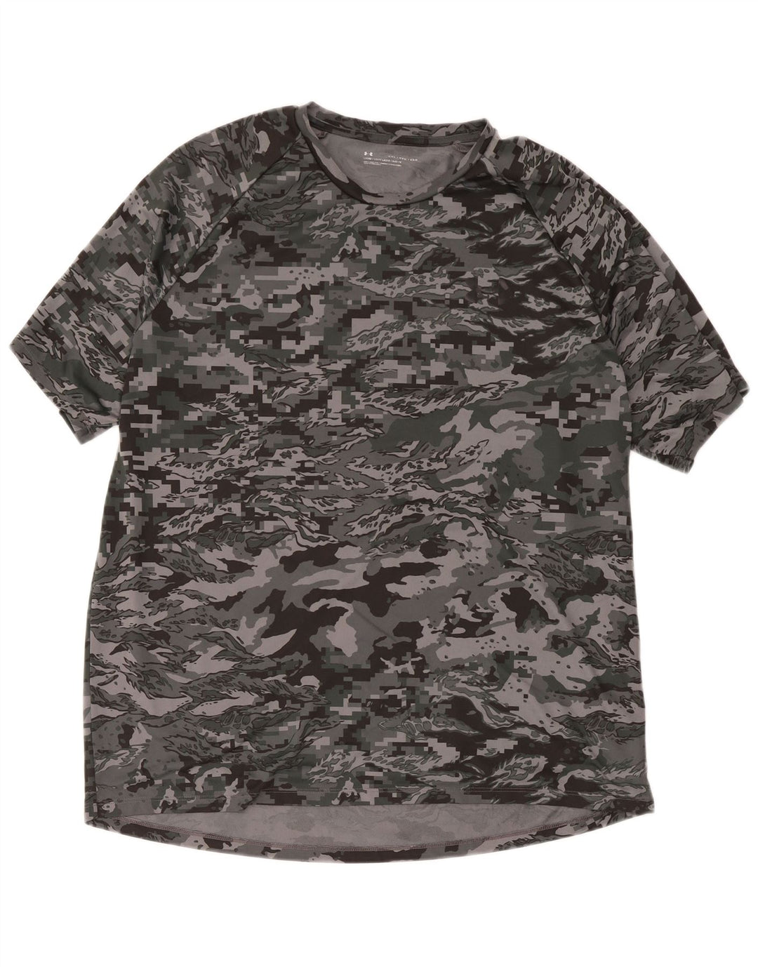 Under Armour Camiseta para hombre Top 2XL Gris Camuflaje Poliéster