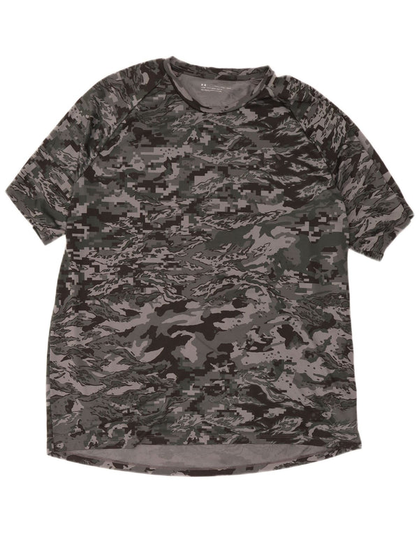 Under Armour Camiseta para hombre Top 2XL Gris Camuflaje Poliéster