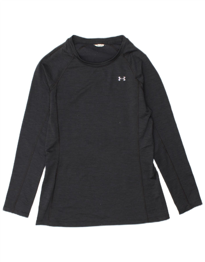 UNDER ARMOUR Camiseta de manga larga para mujer UK 12 Mediano Negro