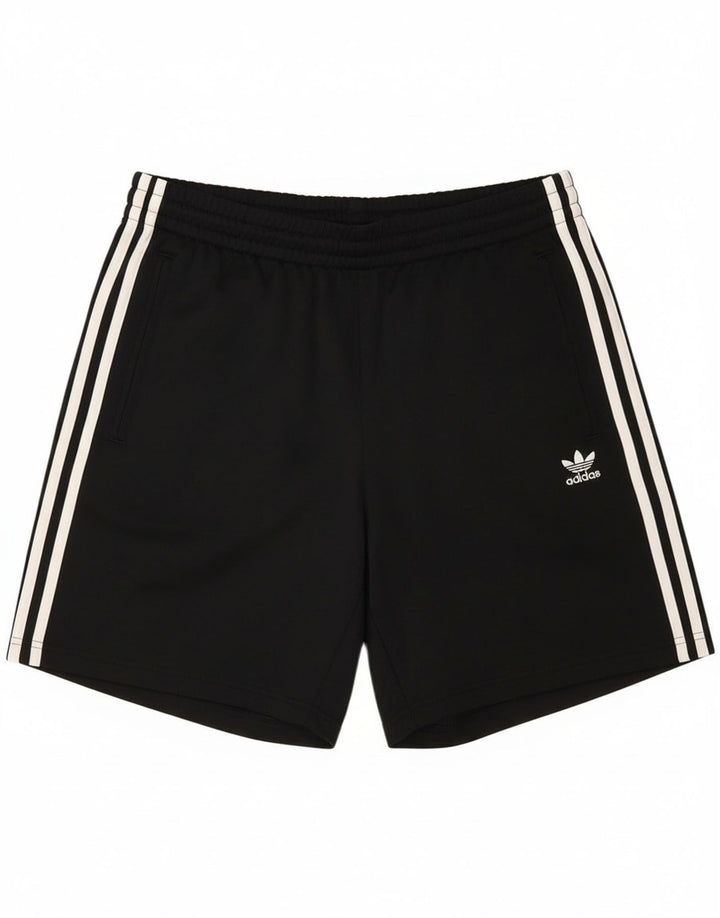 Adidas - Pantalones cortos deportivos para hombre, talla grande, poliéster negro