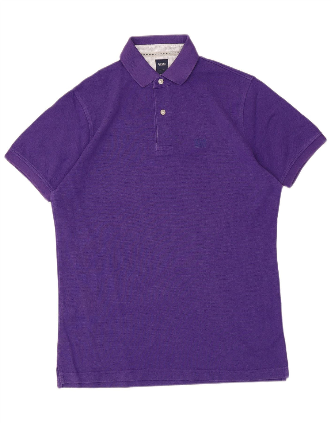 Boggi Polo Hombre Morado Medio Algodón