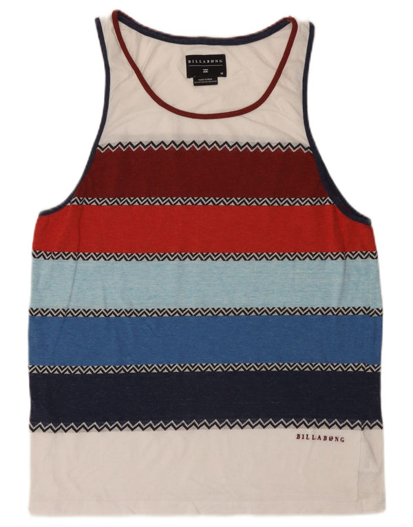 Billabong Hombre Chaleco Top Medium Algodón A Rayas Multicolor