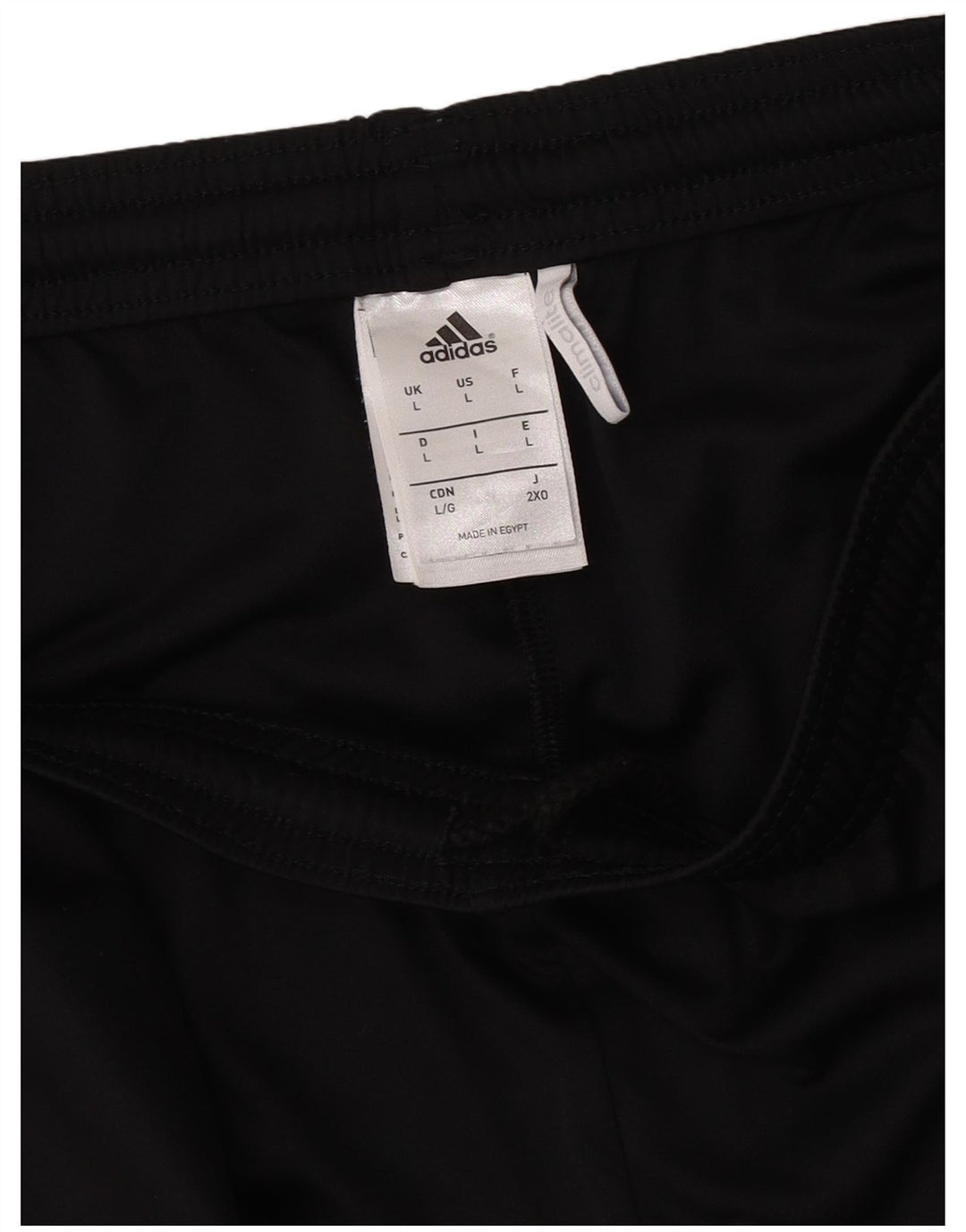 ADIDAS Pantalones cortos deportivos Climalite para hombre Poliéster negro grande
