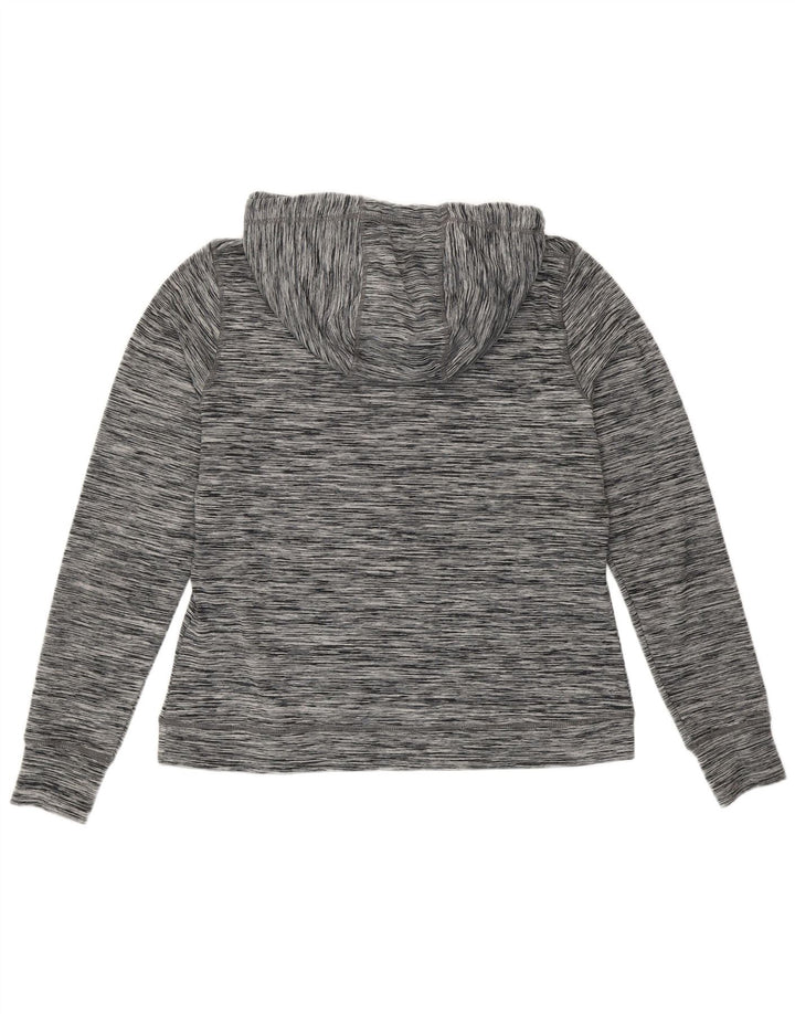 Superdry Jersey con capucha gráfica para mujer Reino Unido 40 Poliéster moteado gris medio