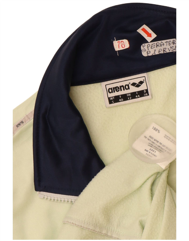 ARENA Womens Tracksuit Top Jacket UK 12 Medium Green Polyester