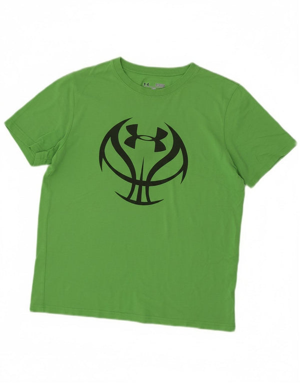 Under Armour Camiseta gráfica Heat Gear para niños 11-12 años Grande Verde
