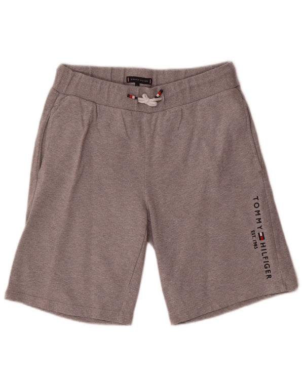 Tommy Hilfiger Shorts deportivos con gráficos para niños 15-16 años Gris