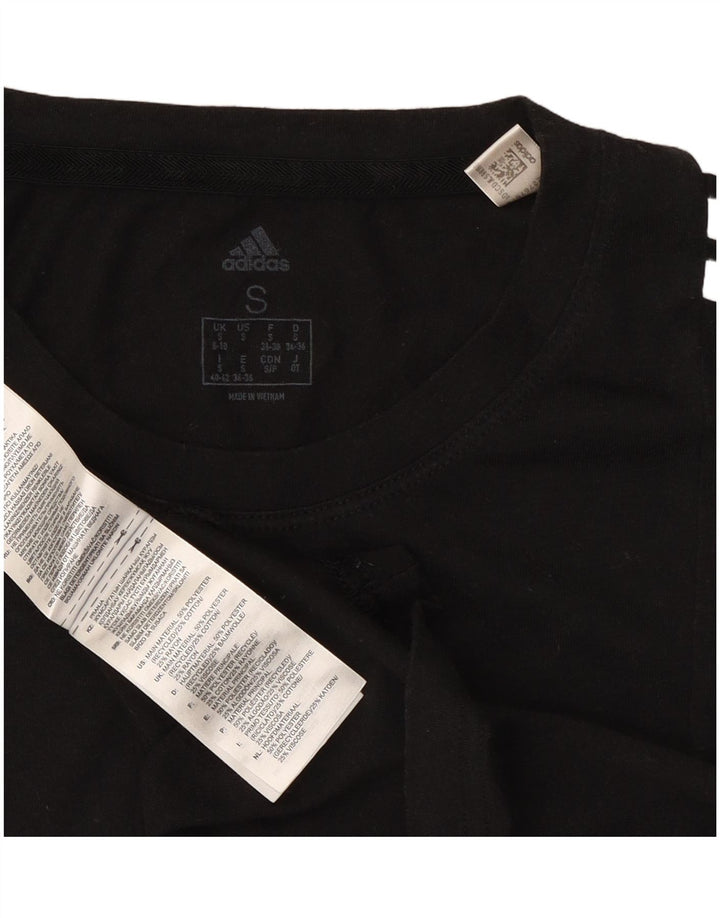 Adidas Camiseta Mujer Top UK 8/10 Small Negro Poliéster