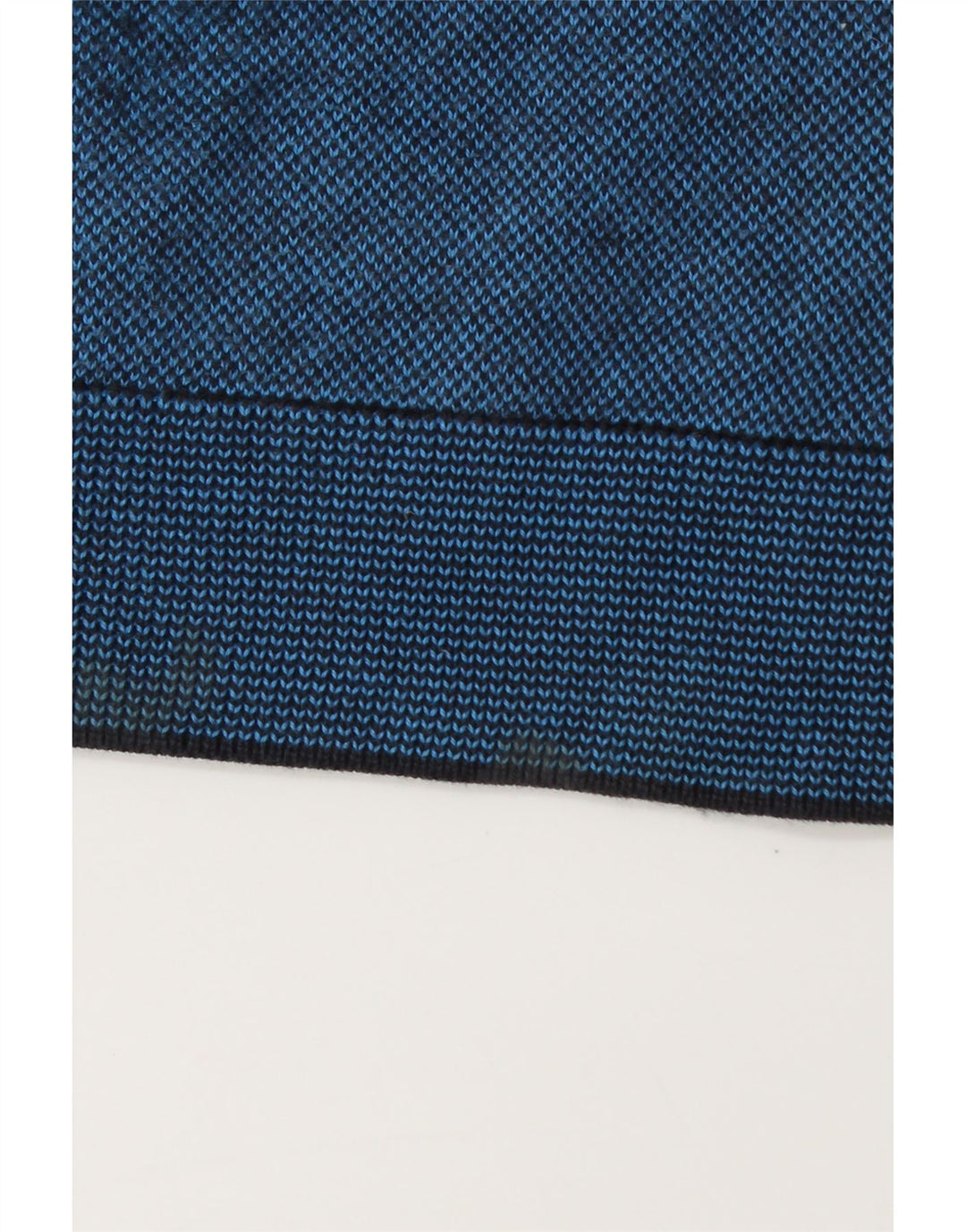 Marks & Spencer Suéter tipo jersey con cuello redondo y corte entallado para hombre, talla grande, azul