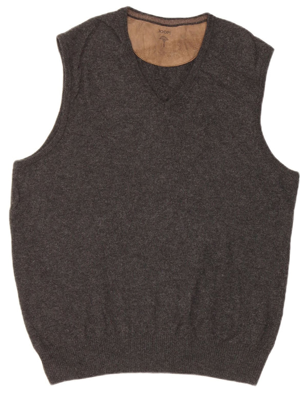 Joop Camiseta sin mangas para hombre IT 48 Medium Black Lana virgen moteada