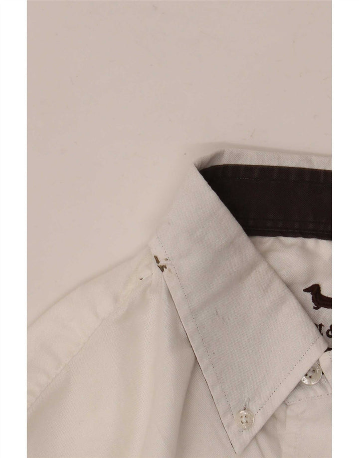 Camisa Harmont & Blaine de corte regular para hombre de algodón blanco grande