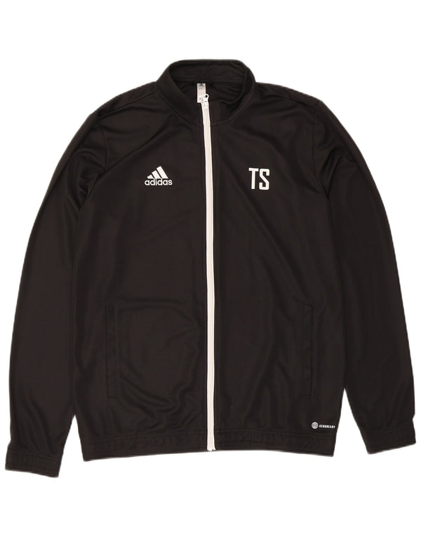 Adidas Hombre Aeroready Graphic Chándal Top Chaqueta Grande Negro Colorblock