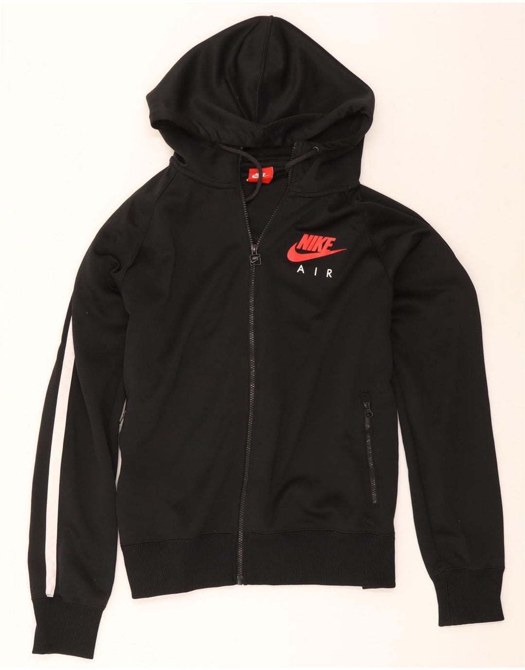 Nike - Sudadera con capucha y cremallera para hombre, color negro, poliéster, talla grande