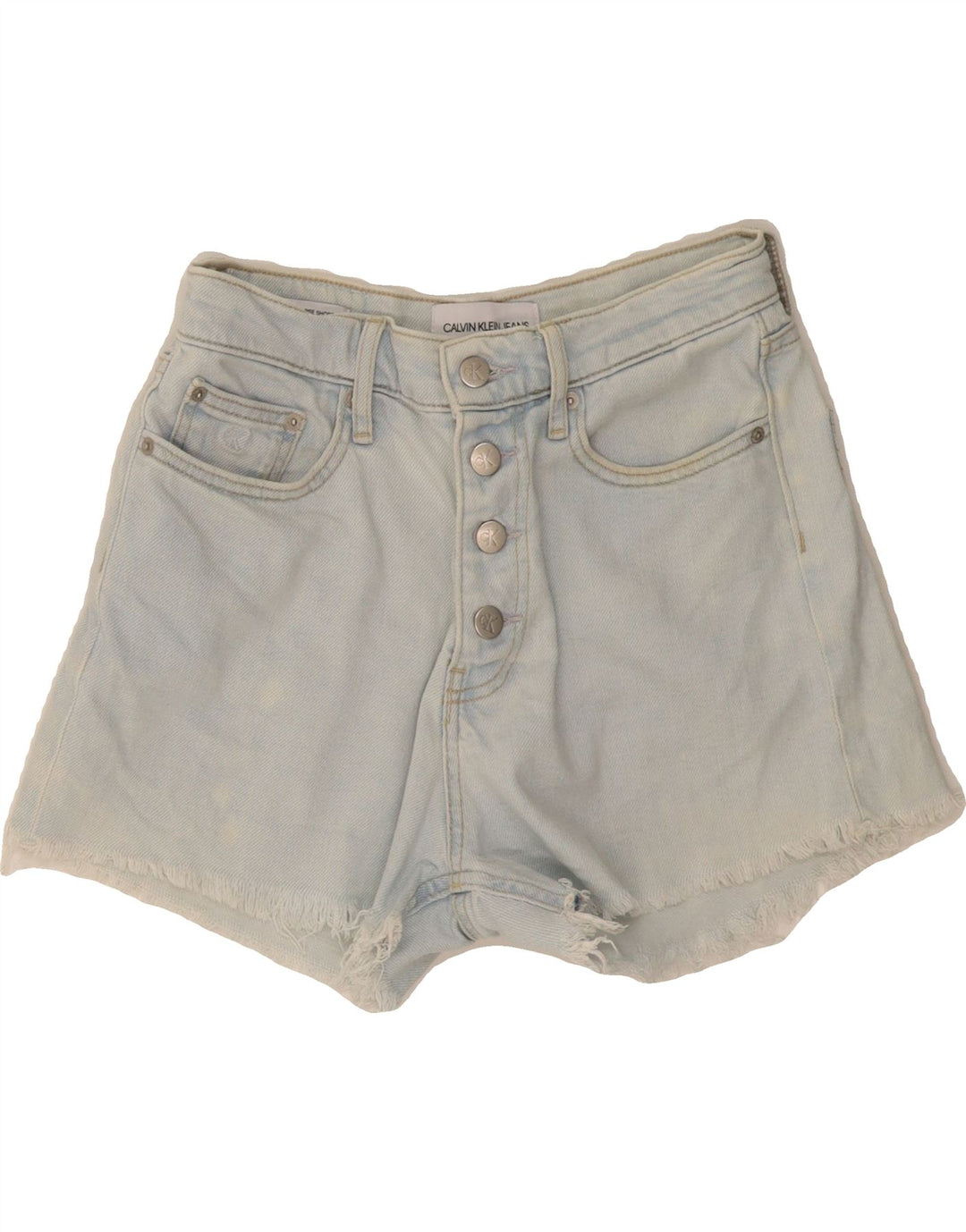 CALVIN KLEIN Shorts vaqueros para mujer W26 Small Blue