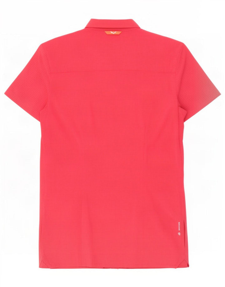 Camisa de manga corta para mujer Dolomite IT 40 Small Pink Check