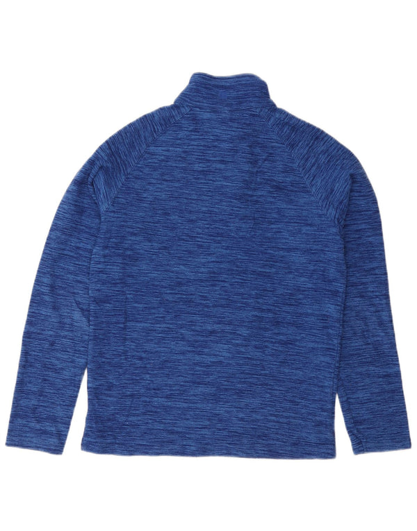 Jersey de forro polar con cuello y cremallera para hombre de Mountain Warehouse XS Azul marino moteado