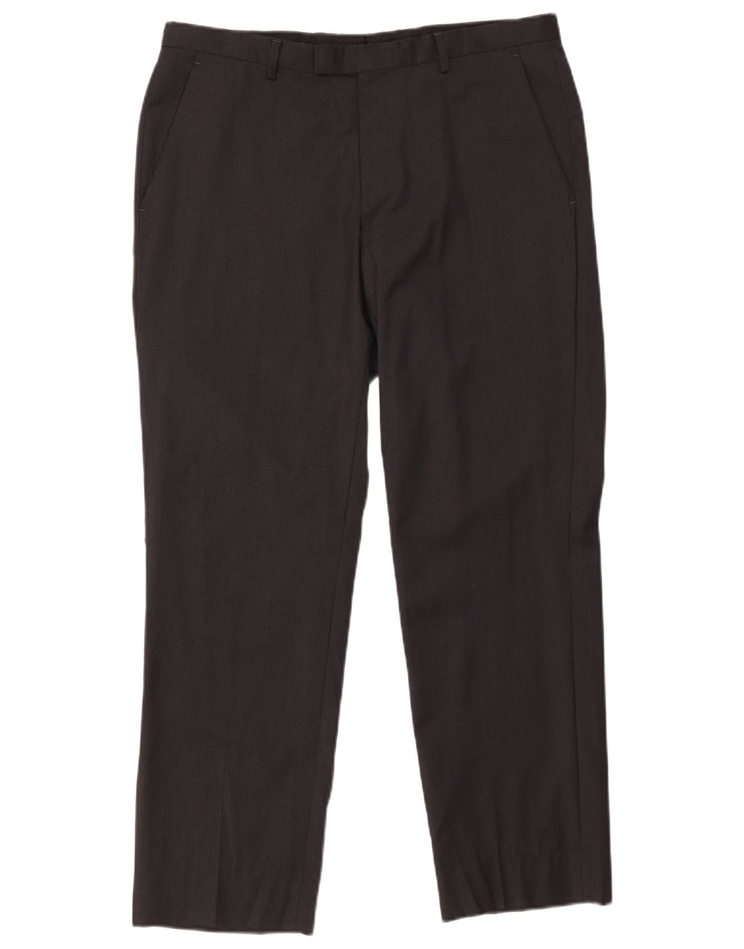 Pantalón de traje recto HUGO BOSS para hombre W33 L29 Lana negra