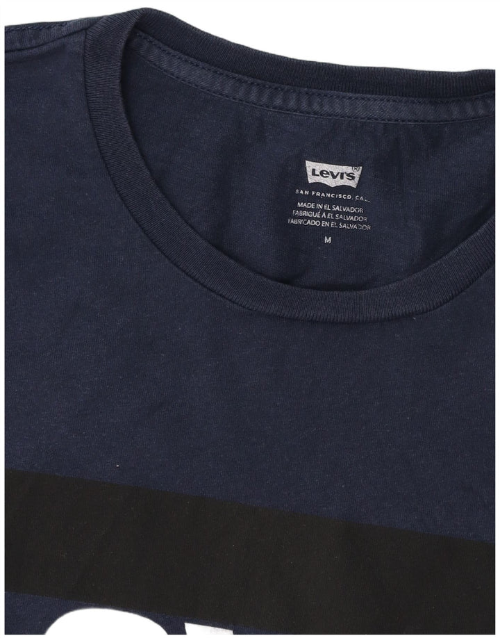 LEVI'S Camiseta gráfica para hombre Top Medium Azul marino