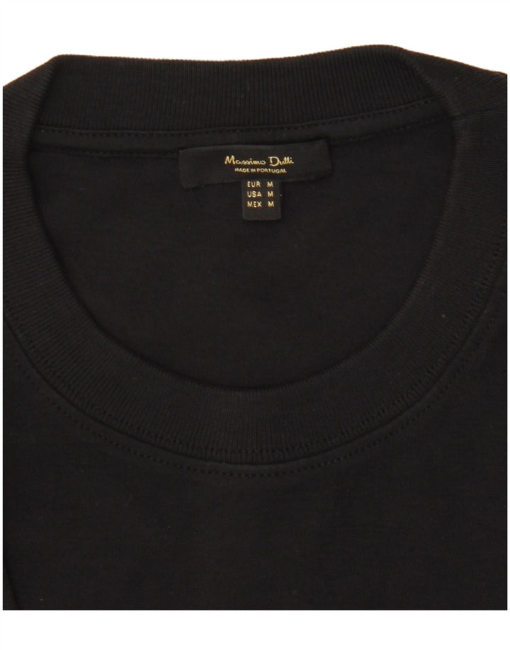 MASSIMO DUTTI Camiseta Hombre Top Medium Negro