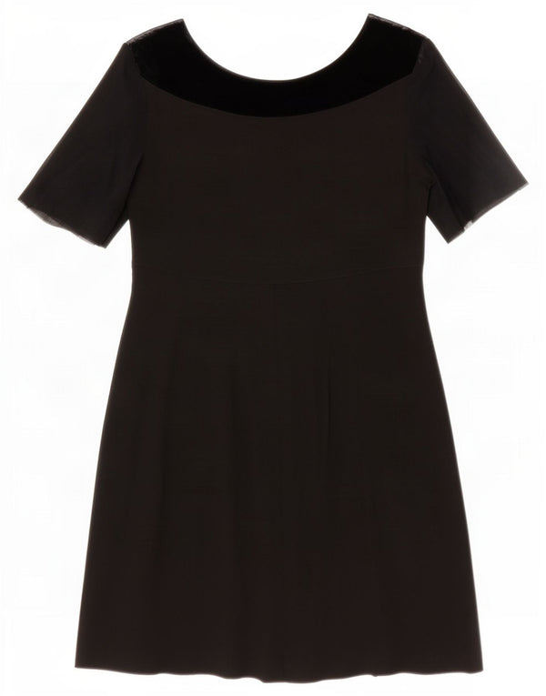 Maria Grazia Severi Vestido acampanado para mujer IT 40 Small Black